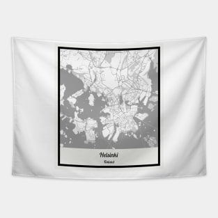 Map of Helsinki - Finland Tapestry