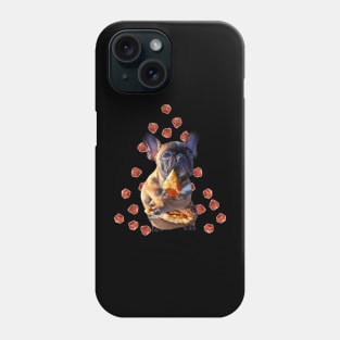 French Bulldog Dog Dogs Eating Pizza, Funny Cute Phone Case