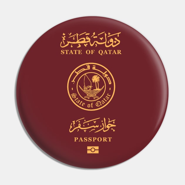 Qatar passport Pin by Travellers