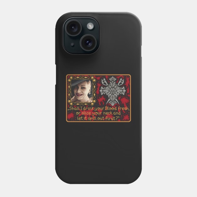 Resident Evil Lady D Pixel Art Phone Case by AlleenasPixels