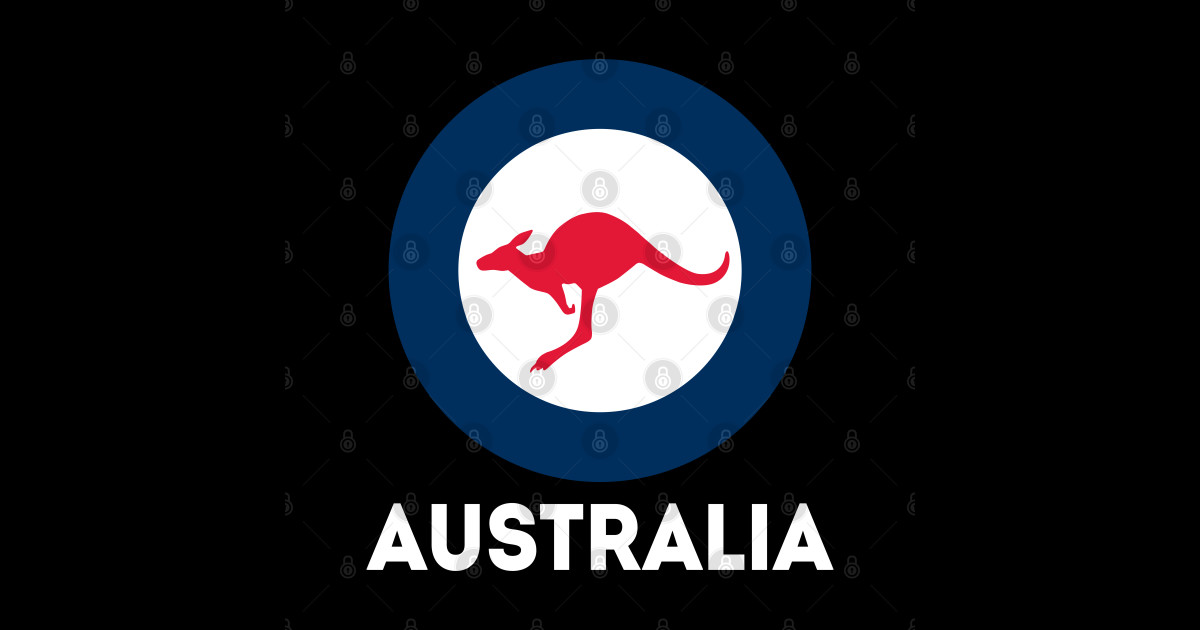 Australia RAAF Military Roundel, Royal Australian Air Force. Roundel