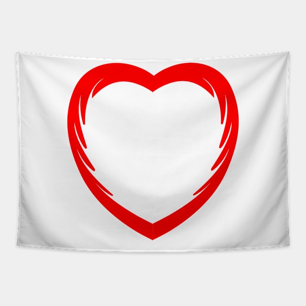 Valentines Abstract Heart Tapestry by A Zee Marketing