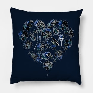 Galaxy Flowers Pattern Pillow