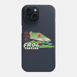 adorable and cute ready to hop green  Red Eyed Tree Frog Phone Case