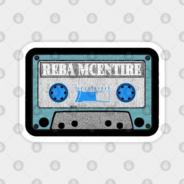 reba mcentire blue cassette Magnet by toemangaa