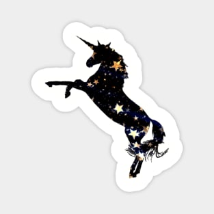 Black star unicorn pattern Magnet