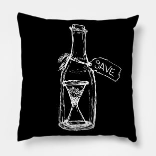 Save Time in a Bottle Pillow