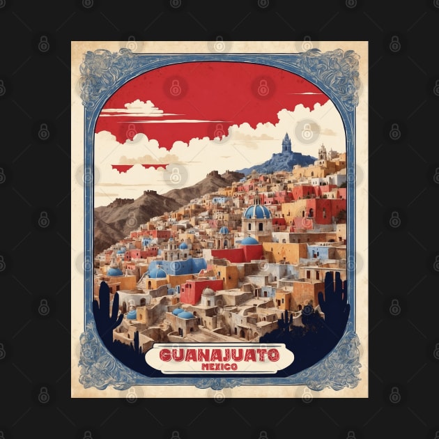 Guanajuato Mexico Vintage Poster Tourism by TravelersGems