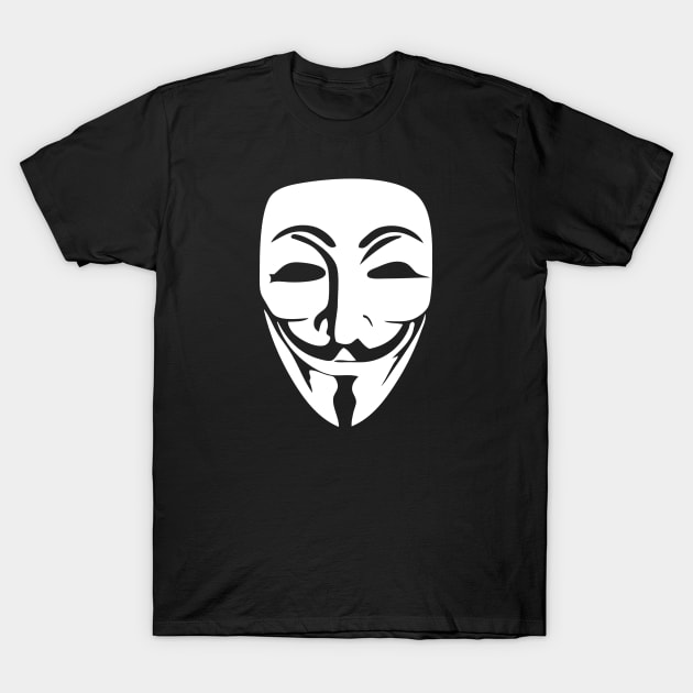Anonymous Guy Fawkes White Mask Face - Anonymous - |