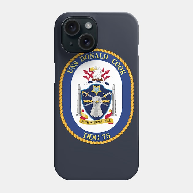 USS Donald Cook DDG-75) wo Txt Phone Case by twix123844