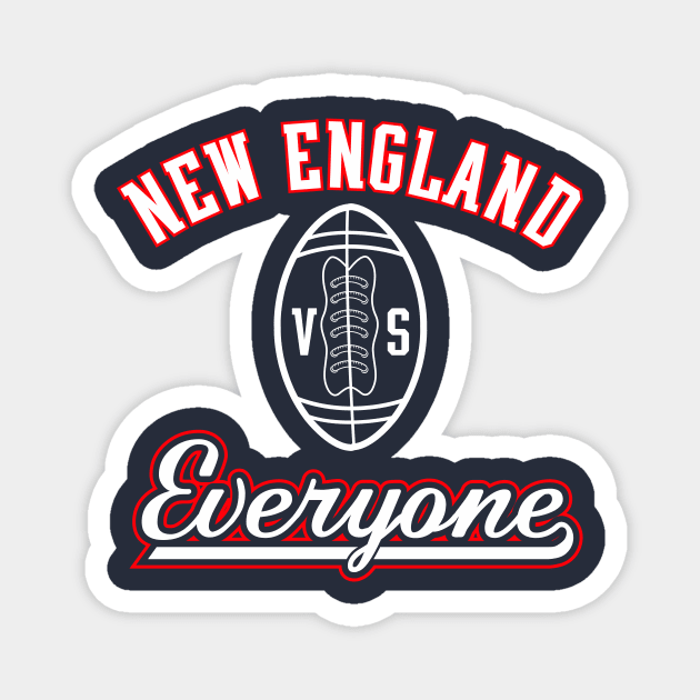New England VS Everyone Magnet by pororopow