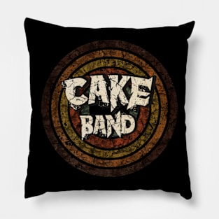 cake vintage design on top Pillow