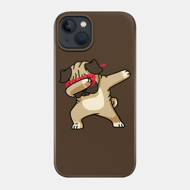 Dabbing Pug Funny Shirt Hip Hop Dabbin - Dabbin - Phone Case