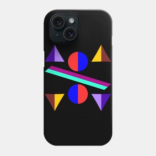 Balancing Bauhaus shapes Phone Case