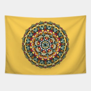 Green Eye Mandala Tapestry