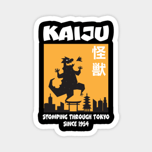 Kaiju Stomping Through Tokyo Magnet