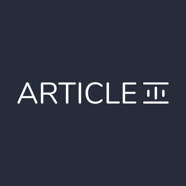 Article III logo by Women and Crime