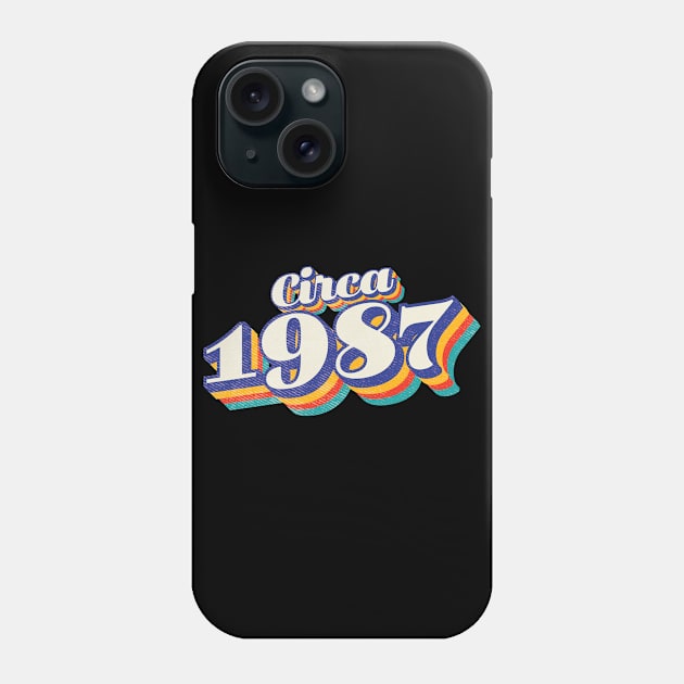 1987 Birthday! Phone Case by Vin Zzep