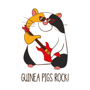 Guinea Pigs Rock, Funny Cute Pet Guinea Pig T-Shirt