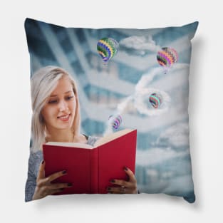 book adventure Pillow