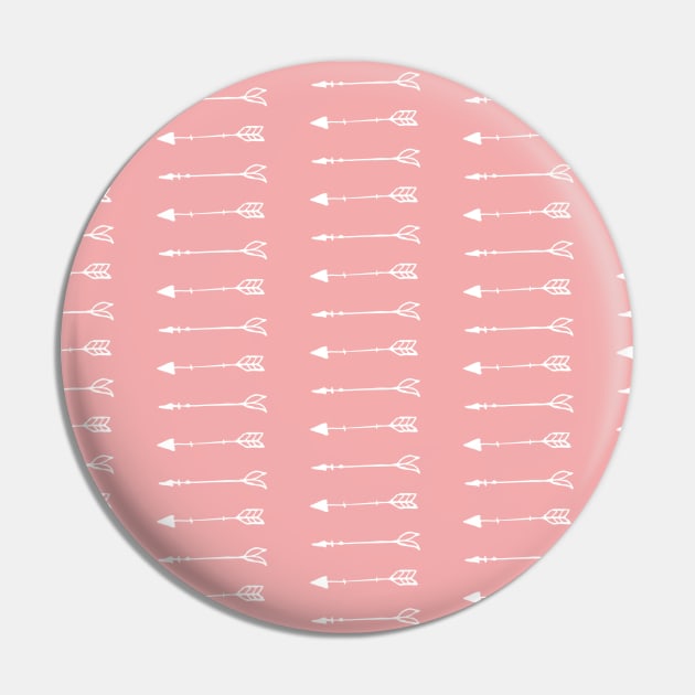 Arrow Pattern Pink Background Pin by Pattern Lab 