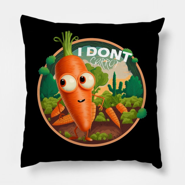 I Don't Carrot All Pillow by ArtRoute02