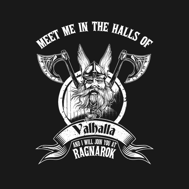 Odin or Wodan Valhalla Viking Warrior Ragnar Norse T-Shirt - Valhalla ...