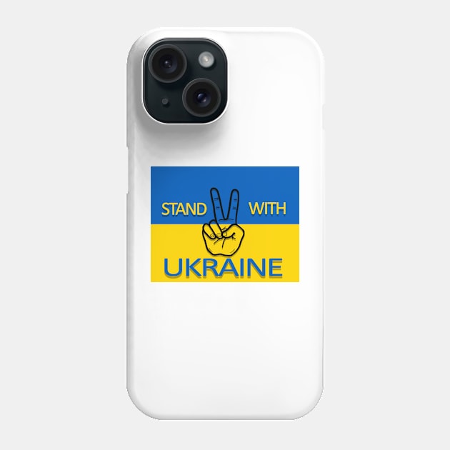 Stand with Ukraine national country flag Phone Case by Nalidsa