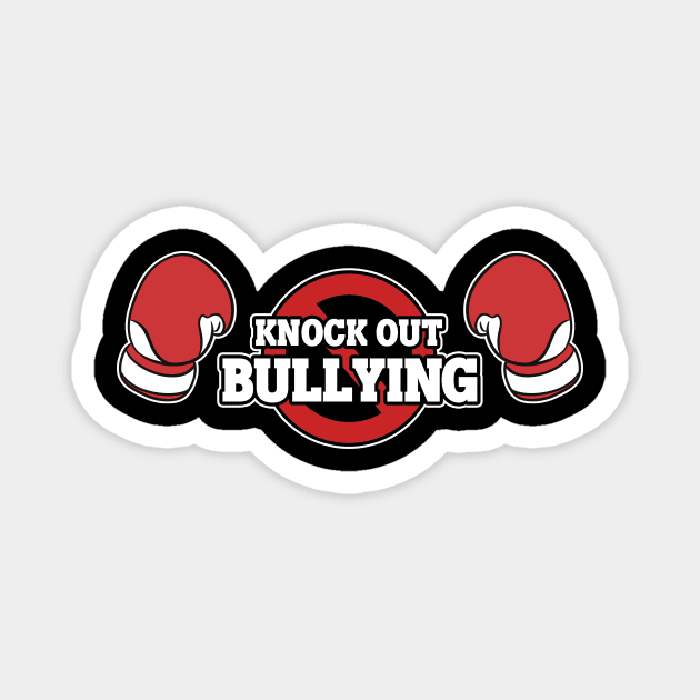 Knock Out Bullying Boxing Gloves Anti-Bullying Magnet by theperfectpresents
