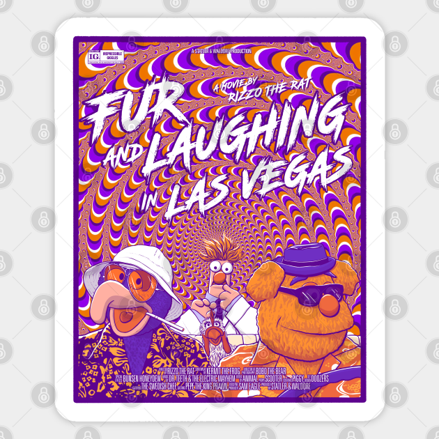 Discover Fur and Laughing in Las Vegas 2.0 - Muppets - Sticker