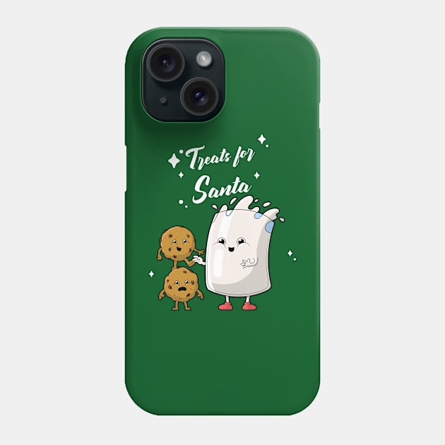 Treats For Santa Phone Case by CANVAZSHOP