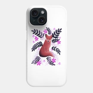 Modern Fox - Dark Gray Phone Case