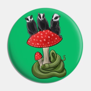 Badger Badger Badger Pin