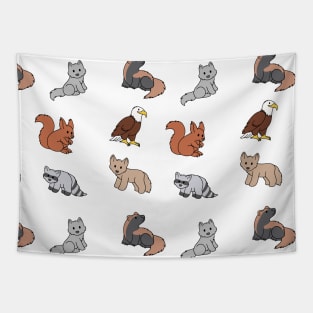 American Animal Pattern Tapestry