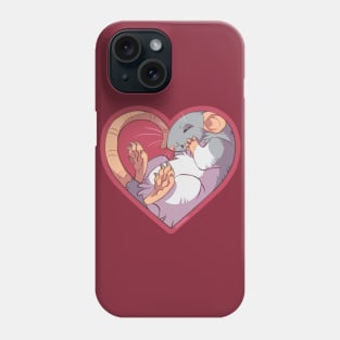 Heart Rat: Hooded Gray Phone Case