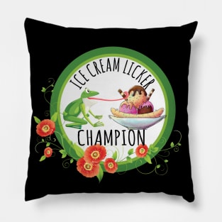 ice cream licker champion Pillow