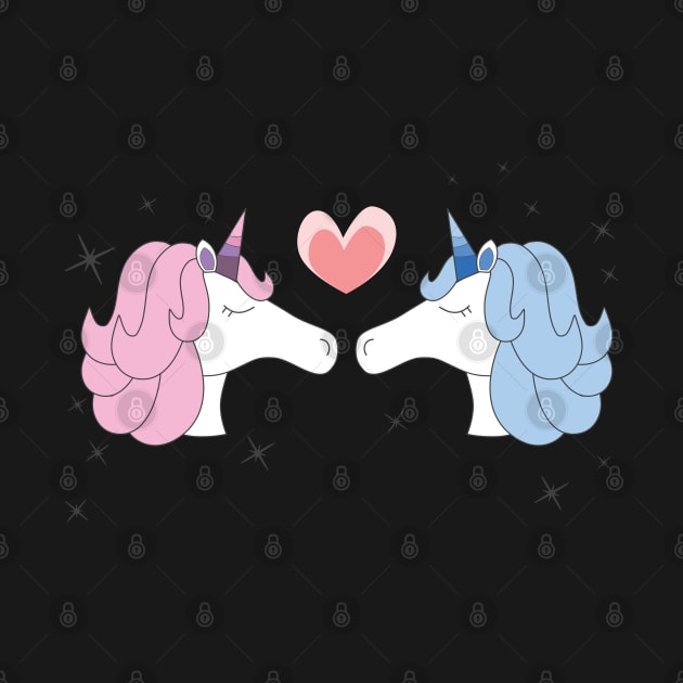 Unicorn Family Love Romantic Couple Loving Spouses by CoolFactorMerch