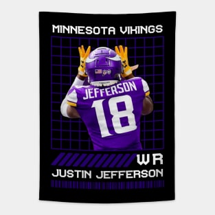 JUSTIN JEFFERSON - WR - MINNESOTA VIKINGS Tapestry