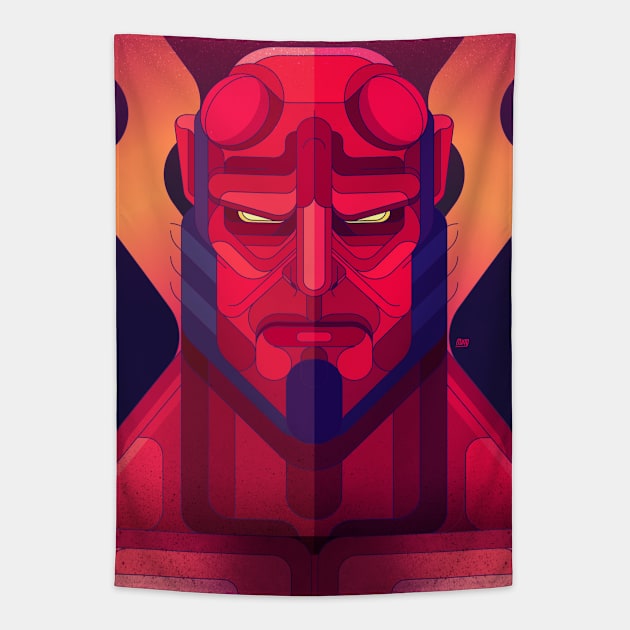 Hellboy Tapestry by Muito