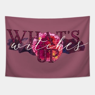 Witchy Puns - What's Up Witches Tapestry