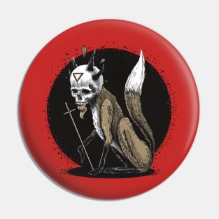 Kitsune Demon Fox Pin