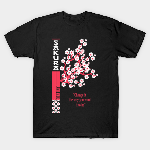 Japanese Cherry Blossom Sakura Tree Art Spring - Japanese - T-Shirt ...