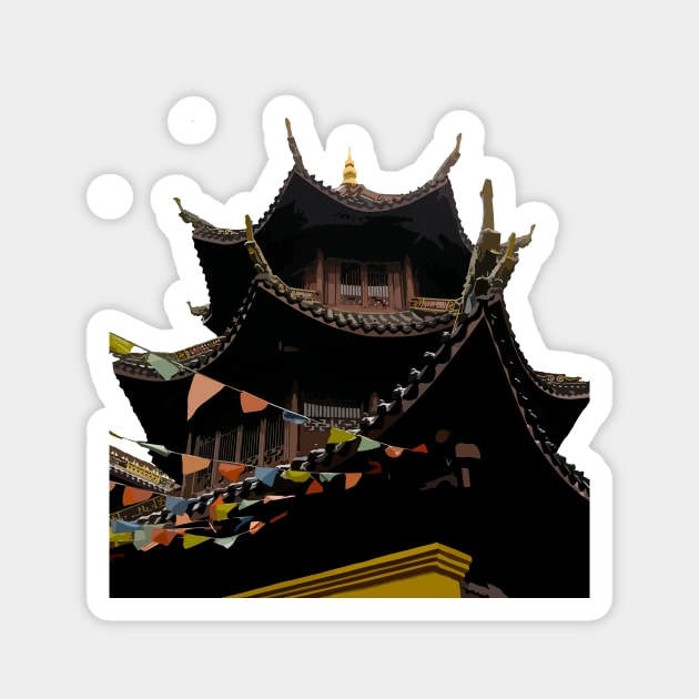 Guiyang Temple Magnet by candhdesigns