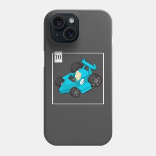 10 - Pixel Cars - Little Cyan Phone Case