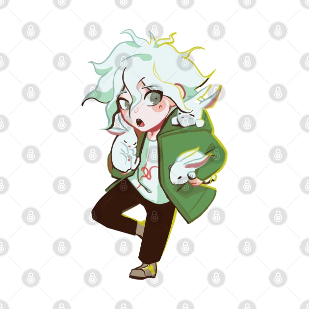 Lucky Rabbit Nagito by chompfig