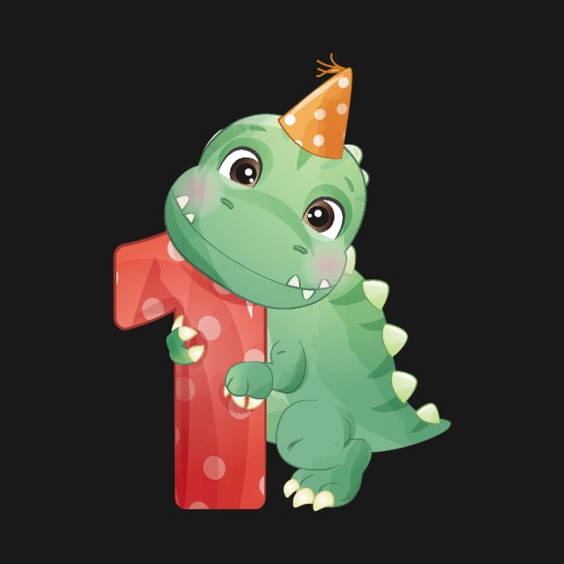 1st Birthday Cute Little Dinosaur by My_Store