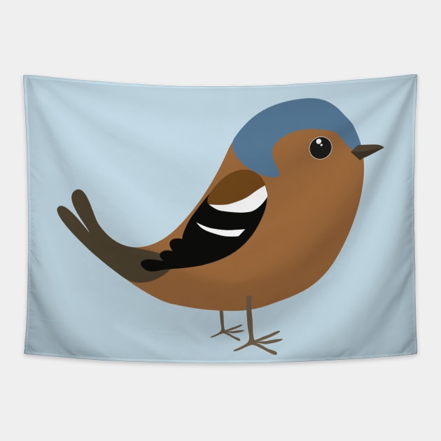 Cute Common chaffinch Tapestry by Bwiselizzy