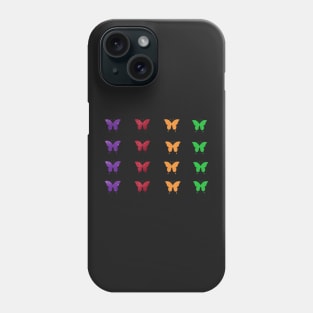 Bright Faux Glitter Butterflies Pack Phone Case