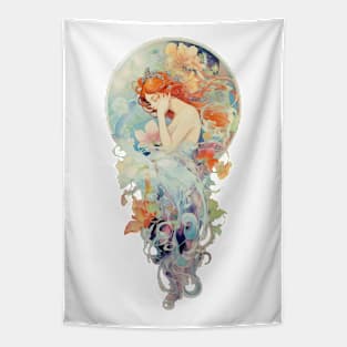 Art Nouveau Flower Fairy 03 Tapestry