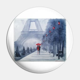 The first snow in Paris Pin